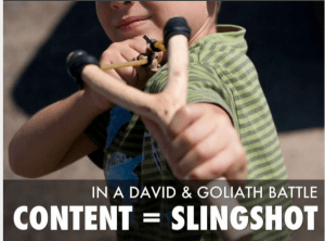 David and Goliath content marketing
