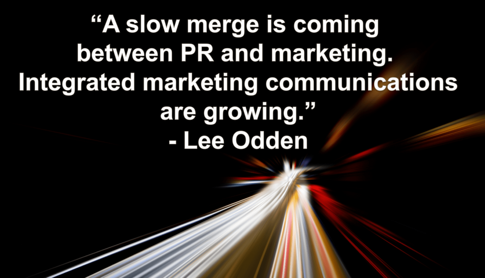 Slow merge of PR and marketing