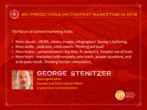 CMI 2019 prediction How can you gain blog subscribers through your content?