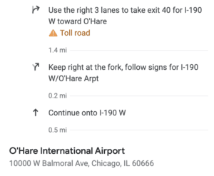 more directions to the airport