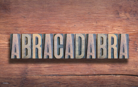 the word "abracadabra"